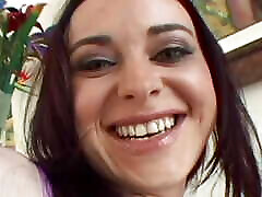 Green eyes, a beautiful face, and a hungry asshole and pussy make this girl perfect
