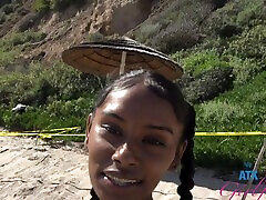 HD POV video of an ebony being fucked in missionary - Fae Love