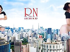 Wow! A giant lady without panties walks around the city. She&039;s as tall as King Kong! Amazing show of a giantess! 1