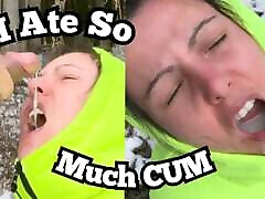 Mouthful Of Hot Creamy mommy forced to son sex & on Puffy Jacket