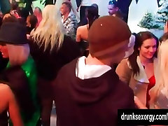 Hottie pornstars fuck in a club