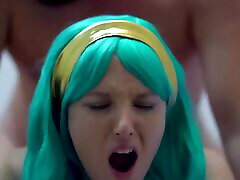 Blue Haired Girl Getting Fucked From Behind