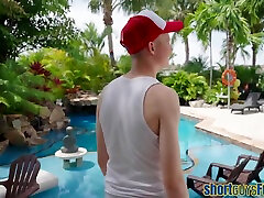 Short pool boy banged curvy ultra pornofilm MILF in missionary
