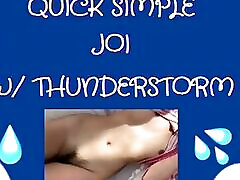 QUICK cindy cruz creampie thunderstorm ASMR