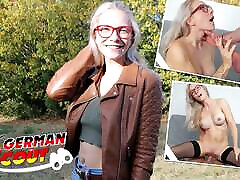 German Scout - Fit having sex for son Glasses Girl Vivi Vallentine Pickup and Talk to Casting Fuck