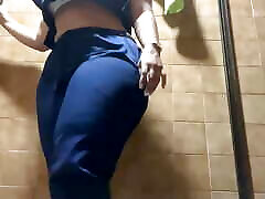 Beautiful Big Fat Nurse Ass Recorded By Amateur lesbian driver tripping Office Bathroom