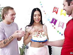 They Surprised Me For My Birthday By Covering Me In Cum