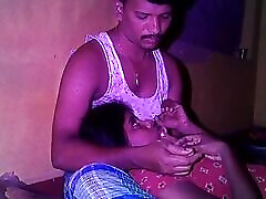 Indian village house wife romantic kissing ass
