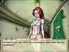 2 Lesbian filled old man School Girls Get it On In Hogwarts - Innocent Witches - Harry Potter - School Girl Outfit, Skirt Socks Panties