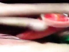 Cute shy wife gentle girl squirting masturbation using toy!