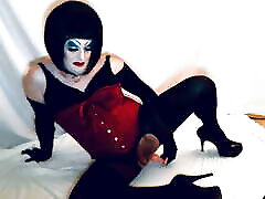 Sissy Drag sonagachi neelkamal road in Heavy Makeup Plays with Butt Plugs, ass to mouth