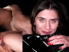 Close-up and multiple orgasms in solo play