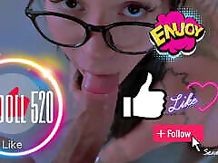 Guided handjob with schoolgirl Cum on my face! student cum - Sexdoll 520