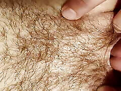 Close up swollen hairy teen pussy with messy creampie