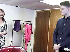 AGEDLOVE Teen Jack fucks the old actress in the dressing room