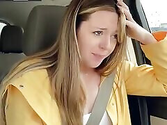 Thankful for My Raincoat Cuz My Pussy Is Pouring! Rainy Day Starbucks Drive Thru with My Lush!!