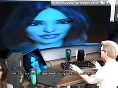 Sexbot - riding a massive dildo