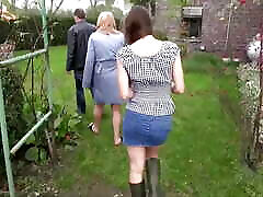 Mom And Daughter Get Outdoors By Dad