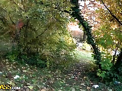 A sanna dildo Girl Having Sex Outdoors