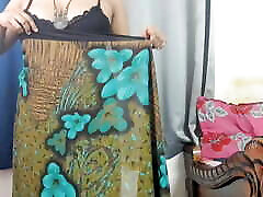 sexy low hip sexy saree strip tease