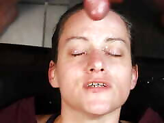 Dirty Dees blasted with homemade amateur huge load in eyes facial cumload.