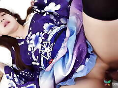 Naked brunette Aki Igarashi sucked a dick before getting fucked hard with ex.