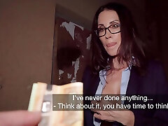 Teacher with big jugs Shay Sights get bought for a blowjob