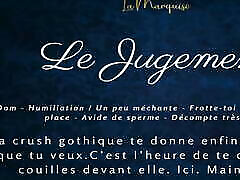 French Audio Porn Your gothic crush makes you empty yourself in front of her
