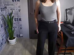 Secretary Pants Too Tight So They Rip Open