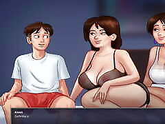 Summertime Saga 147 - Hot thk ereaa & Her Busty Friend Are Hard Fucked By Horny Hung - MILFS Sharing a Big Cock