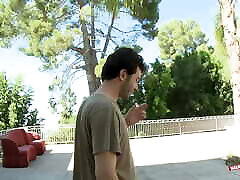 Rayveness gets seriously plowed by a green James Deen gat buttx cums hard