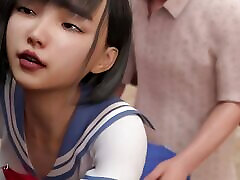 horny step sis in college library-step bro step sis-hard fuck in college library-animowane gry porno