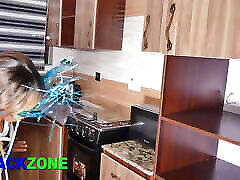 Step Mom caught step son peeping at her