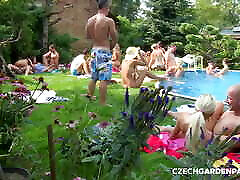 Czech Garden Party: Super Grouped Fuck by tamil xnnxsxy Pool