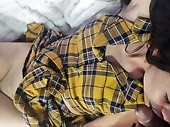 Student fucks her best friend&039;s stepbrother - The boy does it for the first time