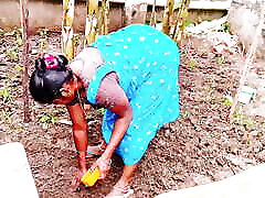 Indian village forming women fucking land owner, telugu Dirty talks.