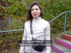 Public Agent Big tits Helina Dream big dick public blowjob and POV sex