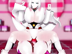 Azur Lane Shinano Sex Hentai Cowgirl Creampie Futanari Nyancat Song Mmd 3D Clear Blue Eyes Color Edit Smixix