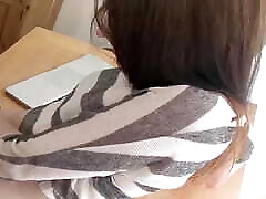 I fuck hard my hot brunette stepdaughter as a punishment because she was naughty