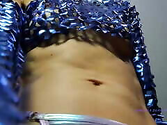 I Rub My Shiny Bikini on My Petite Pussy