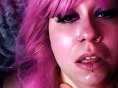 Chubby slut sucks dildo and rides it with her fat ass
