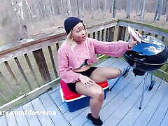 Black Amateur Pornstars Get Horny On Back Porch - Lustery