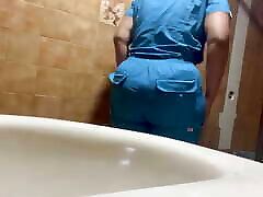 NURSE PISSED IN BATHROOM OF arap mastrbasyon GUZMAN&039;S OFFICE