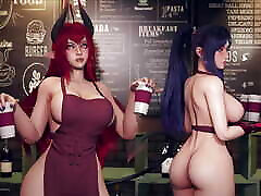 ryanreos sexy cameriera grande tette perfetto corpo grande culo addicted a intenso sesso