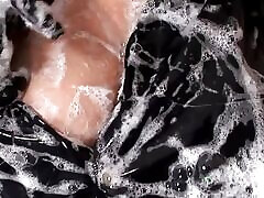 Latex Siren Brunette MILF&039;s Steamy Bathroom Play