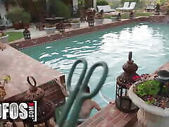 Stunning Brunette Karla Kush Rides A Thick Dick In POV Inside Her Outdoors Pool - MOFOS