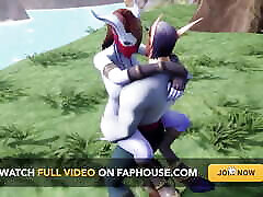 Elf fucking a draenei girl in the land of Azeroth Warcraft porn parody
