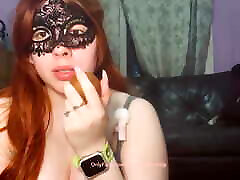 Masked girl eats juicy kiwi seductively full video on bus sex japan grepe seduced fans ????