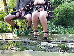 Sight of my mother-in-law&039;s natural big tits made me cum profusely