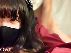 Japanese baby desk masri Girl Noa point of view shot & selfie Cumshot